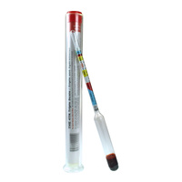 Hydrometer 3 scale & Test Flask Test Tube image